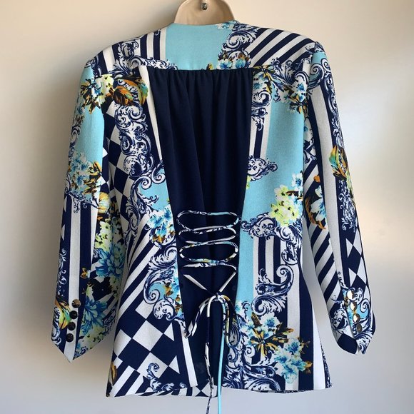 Alberto Makali Floral Blazer Size Medium - Picture 3 of 10